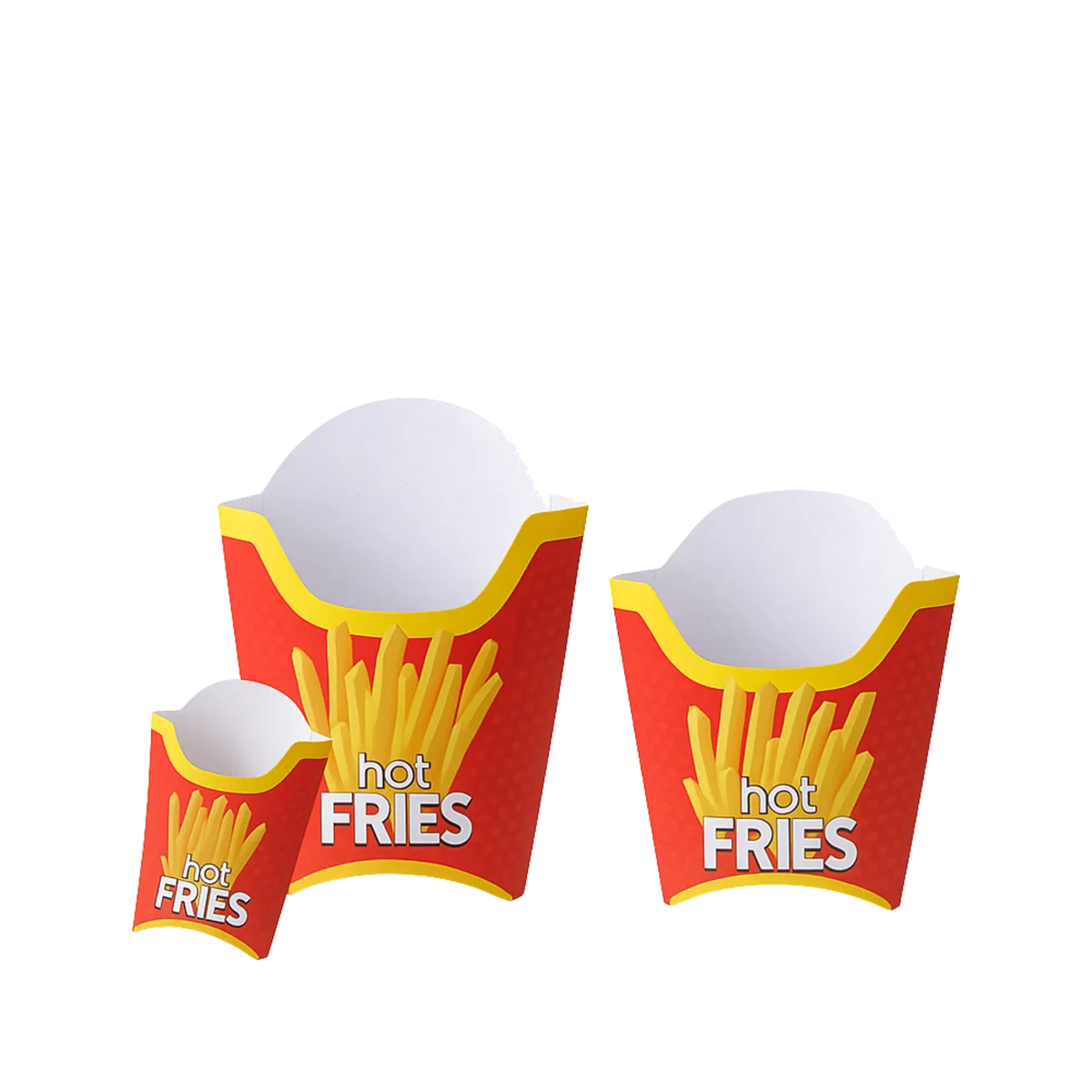 Printed paper pouches for french fries