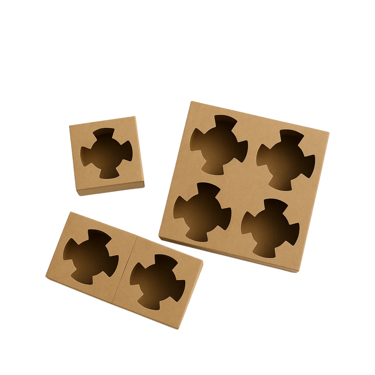 Corrugated board coffee cup holders